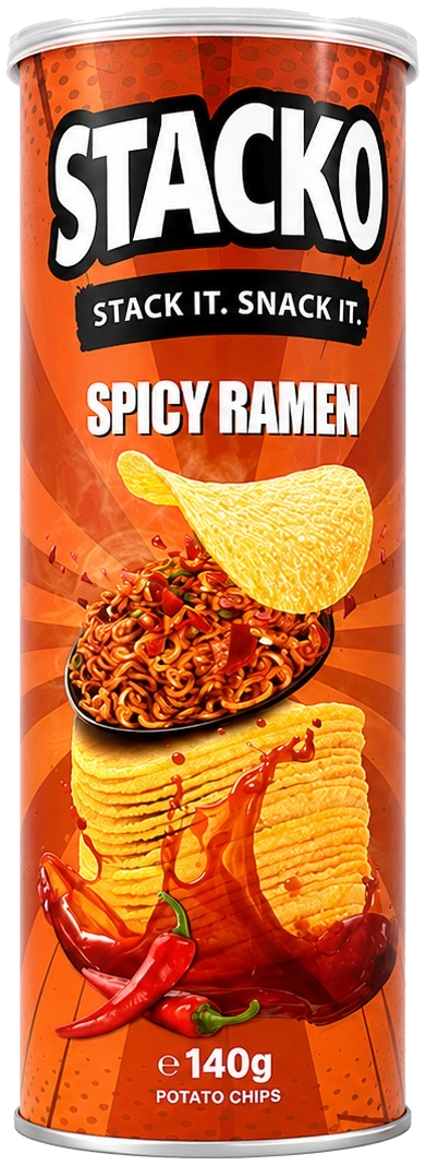 Stacko Spicy Ramen 140g can