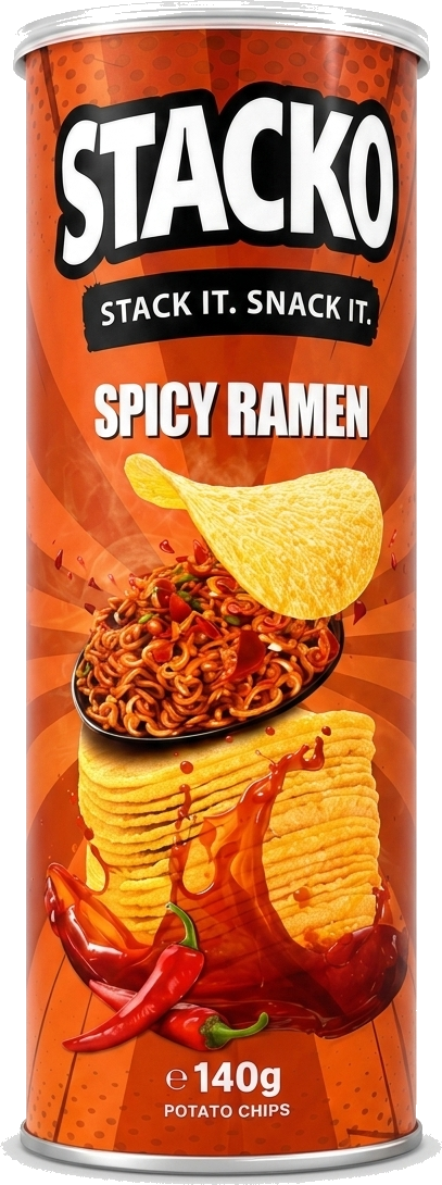 Stacko Spicy Ramen 140g can